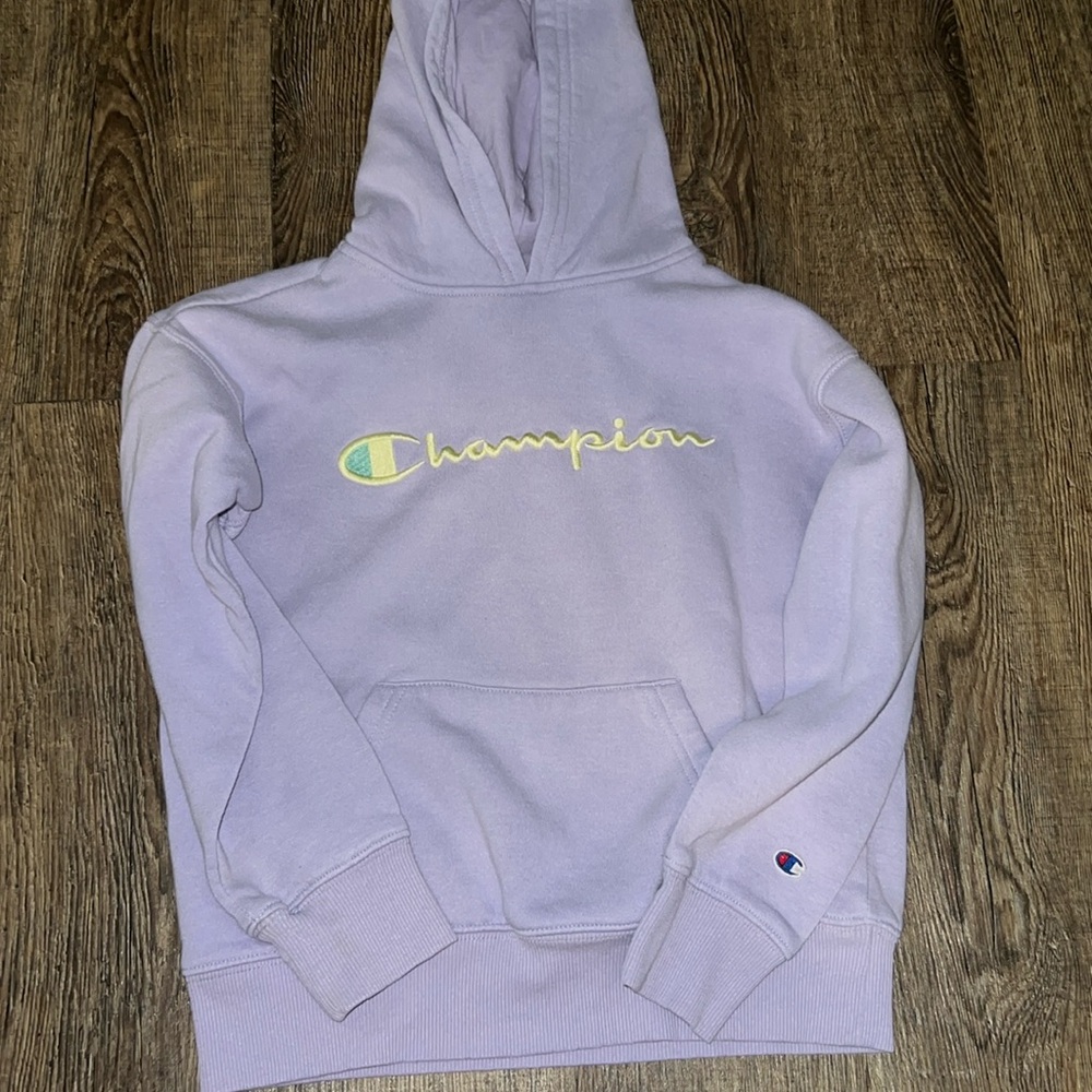 S Purple Champion Hoodie
